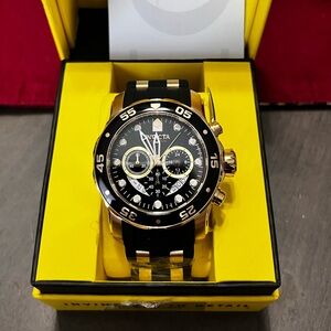 Invicta Gold and Black Dive Watch